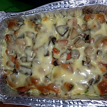 香菇火腿肉丁焗土豆
