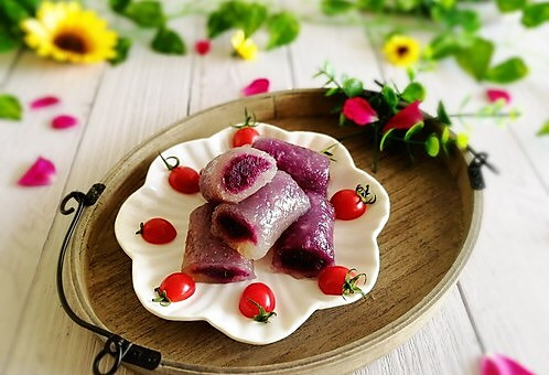 辅食计划+水晶紫薯卷