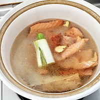 味增三文鱼排豆腐汤的做法图解3