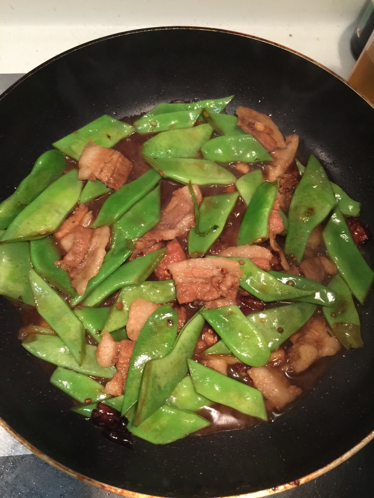 扁豆炒肉的做法图解6