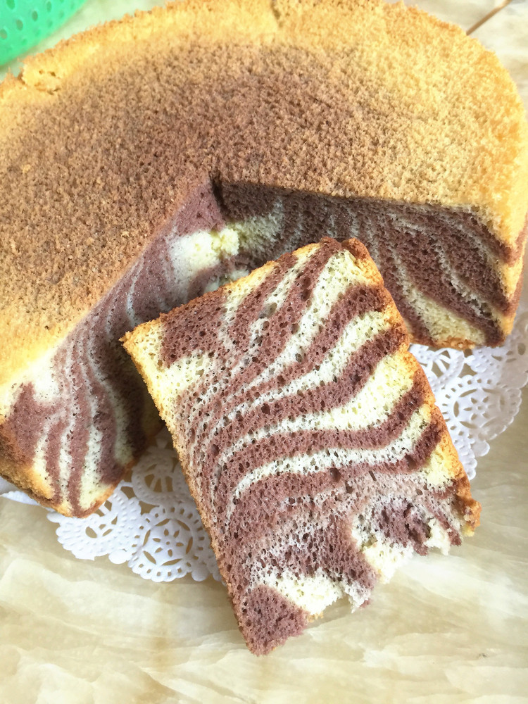 斑马纹蛋糕的做法