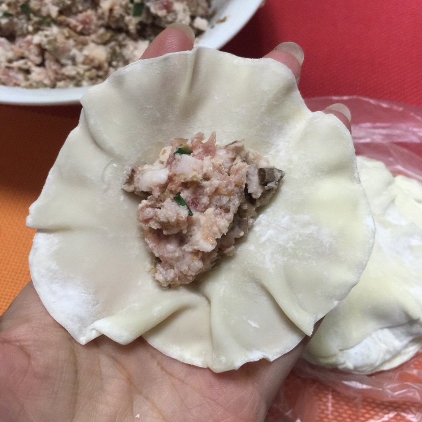 鲜肉笋末烧卖--桐乡烧卖皮，歙县的馅的做法图解6