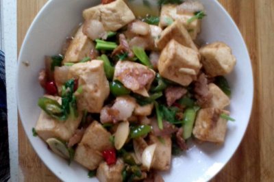 豆腐炒肉