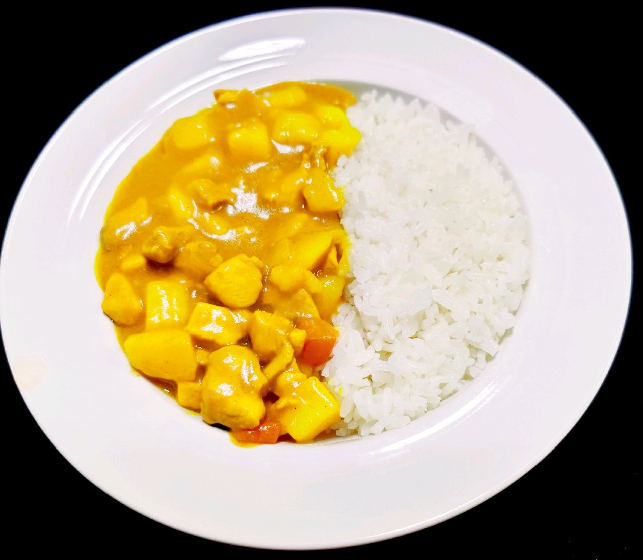 Chicken leg rice with Curry