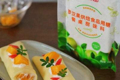 夏日低卡轻食甜品～芒果酸奶毛巾卷