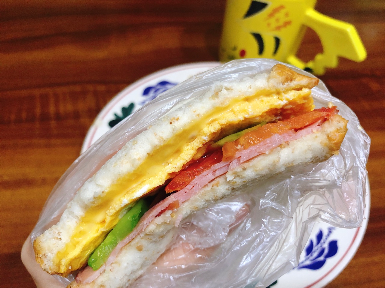 芝士鸡蛋火腿三明治的做法图解5