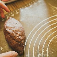 #冬天就要吃火锅#黑米粉可可麻薯软欧的做法图解7