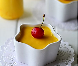 芒果酸奶布丁的做法