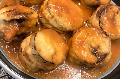 虾仁肉馅茄盒
