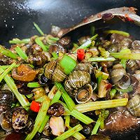 香芹爆螺丝的做法图解5