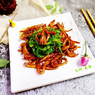 青椒糖醋面筋～面筋吃出肉味道