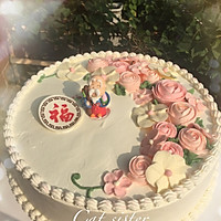 韩式裱花蛋糕#约会MOF#的做法图解32
