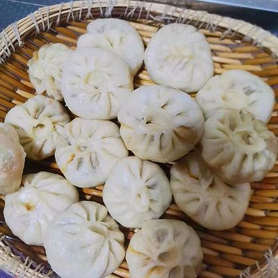 豆角肉蒸包