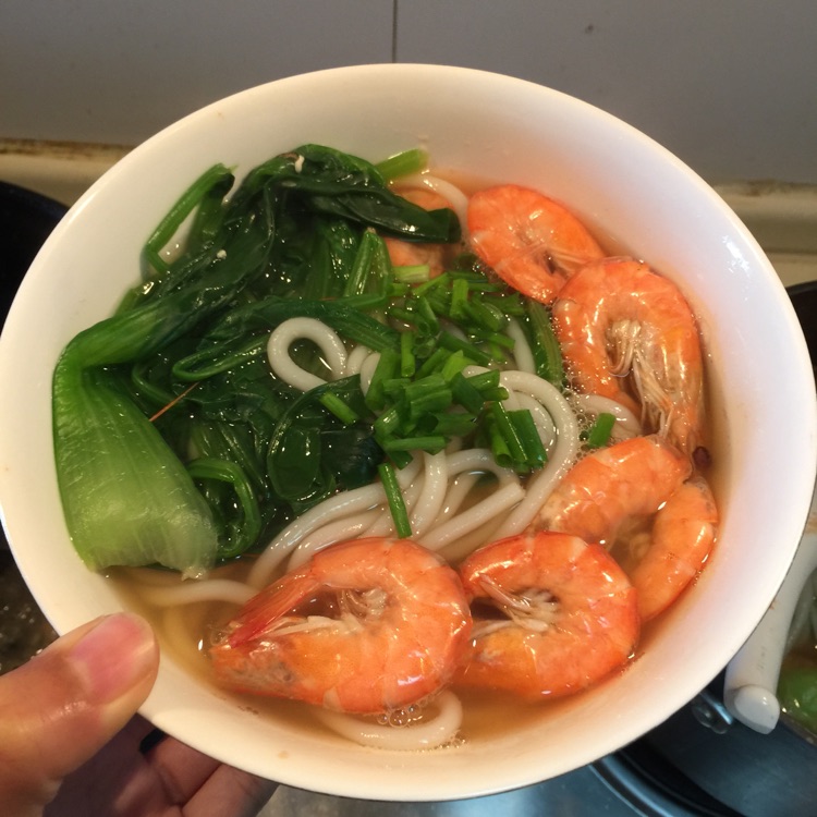 鲜虾蔬菜米粉