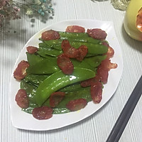 美味来袭-腊肠炒荷兰豆的做法图解6