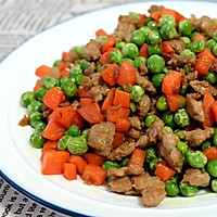 肉馅炒豌豆的做法图解7