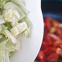 红配绿，大头菜炒西红柿的做法图解9