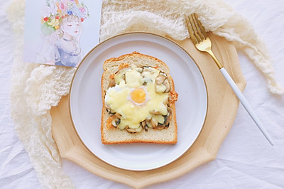 快手早餐—蘑菇云三明治