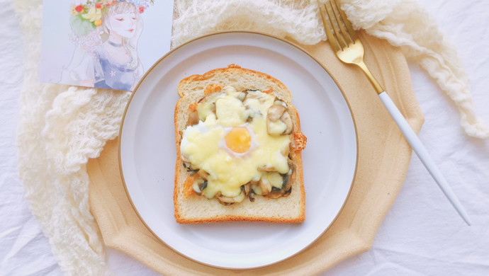 快手早餐—蘑菇云三明治