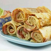 火腿卷千层酥饼的做法图解12