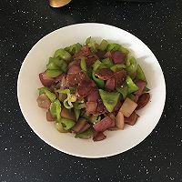 辣椒洋葱炒腊肠的做法图解8