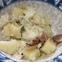 腊肉土豆娃娃菜焖饭－电饭锅版超简单的做法图解7