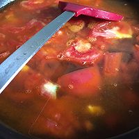 #美食新势力#番茄金针菇疙瘩汤的做法图解5