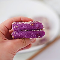 奶香紫薯饼的做法图解17