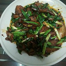 青蒜炒回锅肉