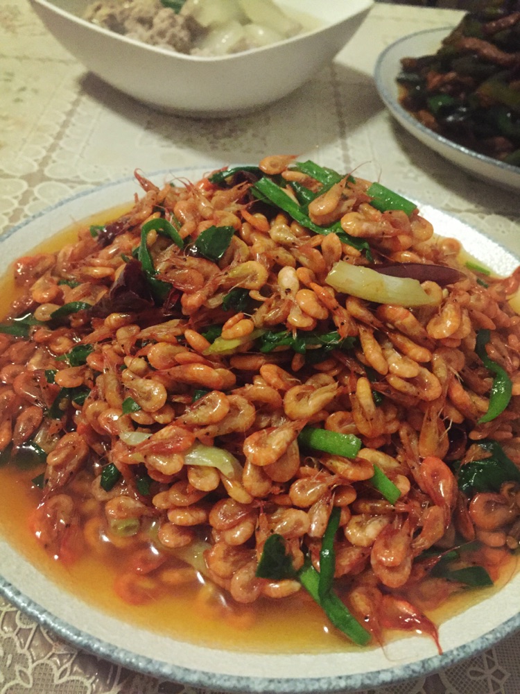 韭菜炒河虾