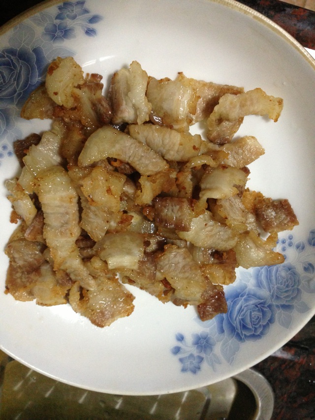 蒜苗五花肉的做法图解4