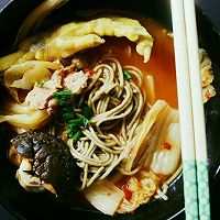 泡菜荞麦面的做法图解5