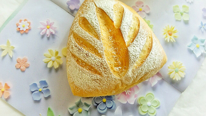蜜豆三角面包