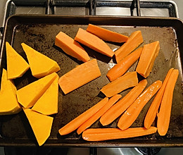 蜜汁烤南瓜 红薯 胡萝卜的做法