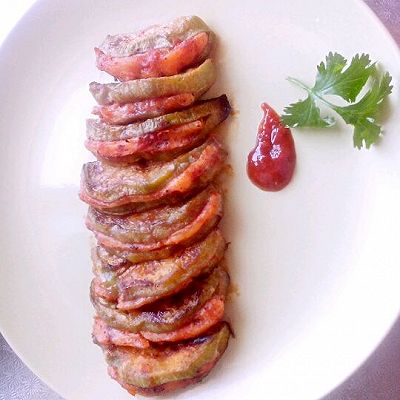 鸡肉夹烤茄子