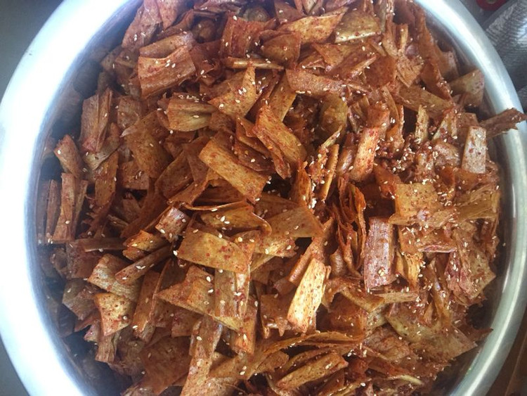 自制萍乡麻辣豆皮的做法
