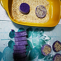 #换着花样吃早餐#低脂低卡紫薯饼的做法图解3