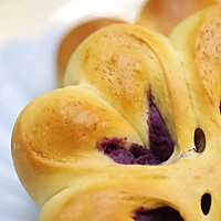 #网红美食我来做#送你一颗幸运心：四叶草紫薯心形面包的做法图解11