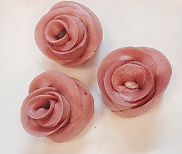 火龙果玫瑰馒头的做法