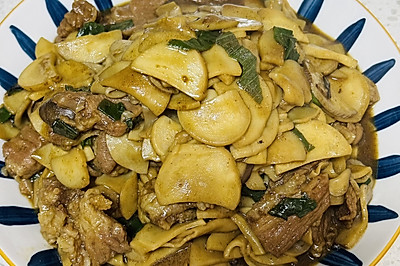 杏鲍菇炒肉