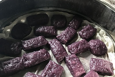 山药紫薯馒头（面疙瘩版）