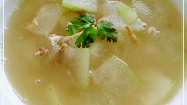 肉沫虾米冬瓜汤的做法