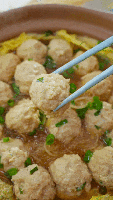 白菜肉丸粉丝煲