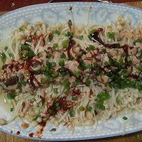 香菇肉沫油淋金针菇的做法图解6
