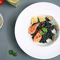 墨鱼汁海鲜饭，够黑够美味的暗黑系料理的做法图解19