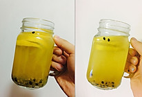 柠檬百香果绿茶的做法