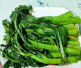 素食 广式白灼菜心 如何做得翠绿爽脆清香的做法