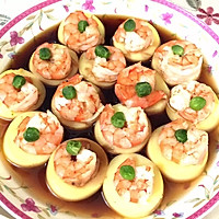 玉子豆腐蒸虾仁的做法图解4
