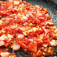 #秋天怎么吃# 芝士焗番茄肉酱方便面的做法图解7
