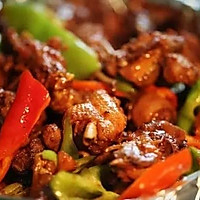 彩椒爆鸡块的做法图解6